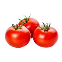 A group of tomatoes isolated on transparent background. png