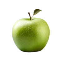 A whole apple is isolated on transparent background. ripe fresh apple clipping path. png