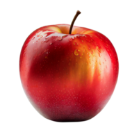 Fresh tasty sweet red apple isolated on transparent background png