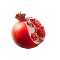 Fresh pomegranate with red seeds isolated on transparent background png