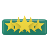 star rating 3d cute shop customer icon for social media post png