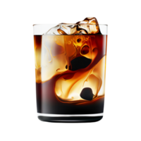 Fresh cold brew coffee isolated on transparent background png