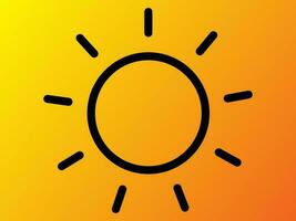 summer sun icon vector