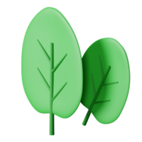 3d icon spinach isolated on transparent background png