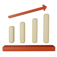 3d icône croissance isolé sur transparent Contexte png