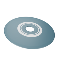 3d icon cd isolated on transparent background png