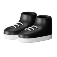 3d icona scarpe isolato su trasparente sfondo png