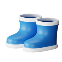 3d icono bota aislado en transparente antecedentes png