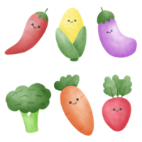 Set of vegetables png
