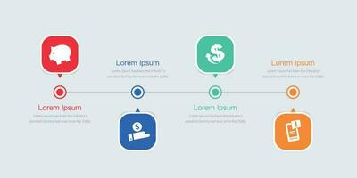 Pricing table infographic.Infographic design with option or step .business  schedule presentation vector