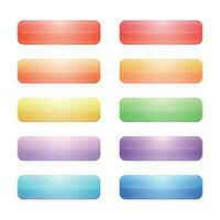 Simple of gradient buttons.Collection of colorful buttons in flat style.web site,and ui vector