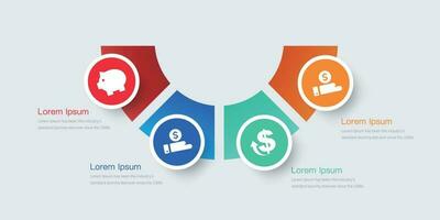 Pricing table infographic.Infographic design with option or step .business  schedule presentation vector