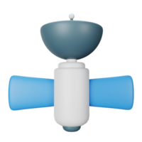 3d Symbol Satellit isoliert auf transparent Hintergrund png