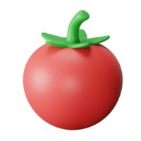 3d icône tomate isolé sur transparent Contexte png