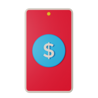 3d icon payment isolated on transparent background png
