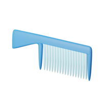 3d icon hair brush isolated on transparent background png