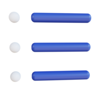 3d ícone cardápio isolado em transparente fundo png