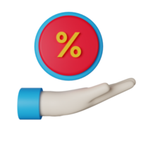 3d icona offrire isolato su trasparente sfondo png