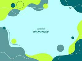 Abstract flat wave shapes background vector