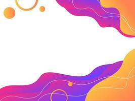 Abstract waves background, abstract gradient geometric shapes background vector