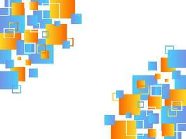 Abstract geometric blue and yellow gradient background vector