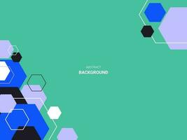 Abstract gradient hexagonal background vector