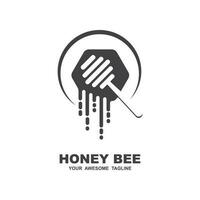 vector de logotipo de miel