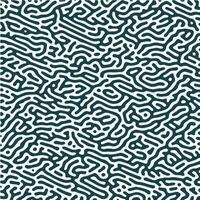 Monochrome Organic abstract lines turing pattern background vector