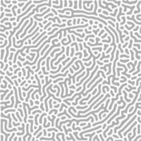 Monochrome reaction diffusion Organic spiral circular shapes abstract turing pattern background vector