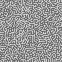 Monochrome reaction diffusion organic turing pattern background vector