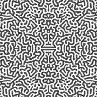 Monochrome reaction diffusion organic turing pattern background vector