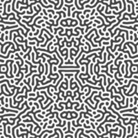 Monochrome reaction diffusion organic turing pattern background vector