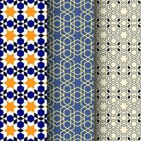 Colored moroccan motif arabic Geometric Pattern background use for print and design vector