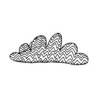 Vector ink cloud doodle illustration