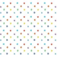 Seamless polka dot pattern. Random polka dots texture. Stylish doodles vector