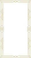 Art Deco Frame Element vector