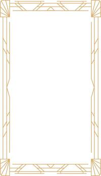 Art Deco Frame Element vector