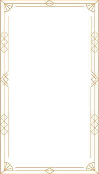 Art Deco Frame Element vector