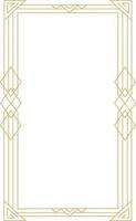 Art Deco Frame Element vector