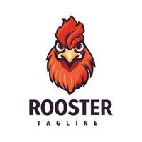 Rooster logo illustration template design vector