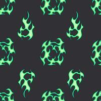 Fiery Cartoon Vectors Trending 2023 with Old School Seamless Patterns