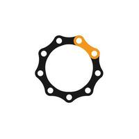 chain security logo technology vector design tech