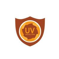 uv proteccion logo solar crema luz de sol bloqueador solar vector