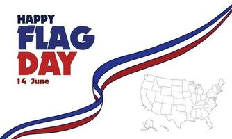 Happy Flag Day United States Background vector