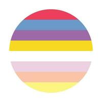 Pangender Pride Flag. LGBTQ flag vector