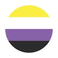 Non-Binary pride flag, LGBTQ symbol. vector