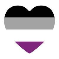 Asexual Pride flag. International asexual pride flag vector