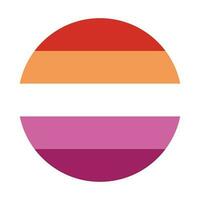 Lesbian Pride Flag. LGBT symbol vector