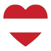 Austria flag. Flag of Austria in design shape vector