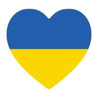 Ucrania bandera en diseño forma vector